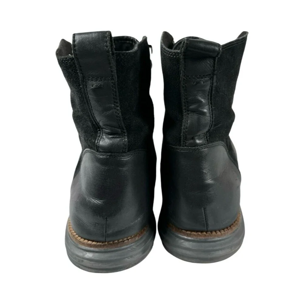 Cole Haan Grand.OS Black Suede Leather Lace Up Sneaker Boots Men’s Size 12M